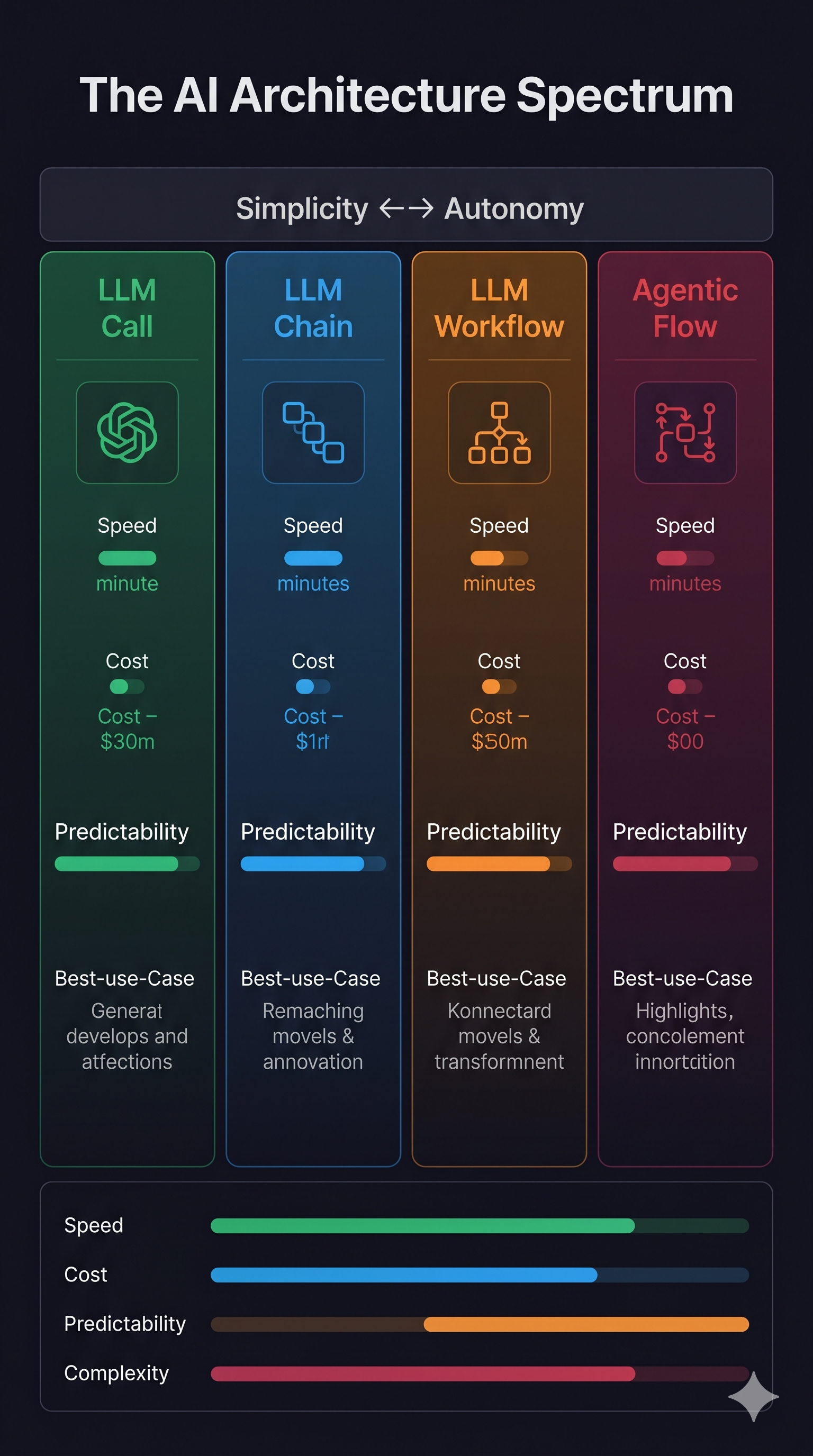 The AI Architecture Spectrum — LLM Call, Chain, Workflow, Agentic Flow